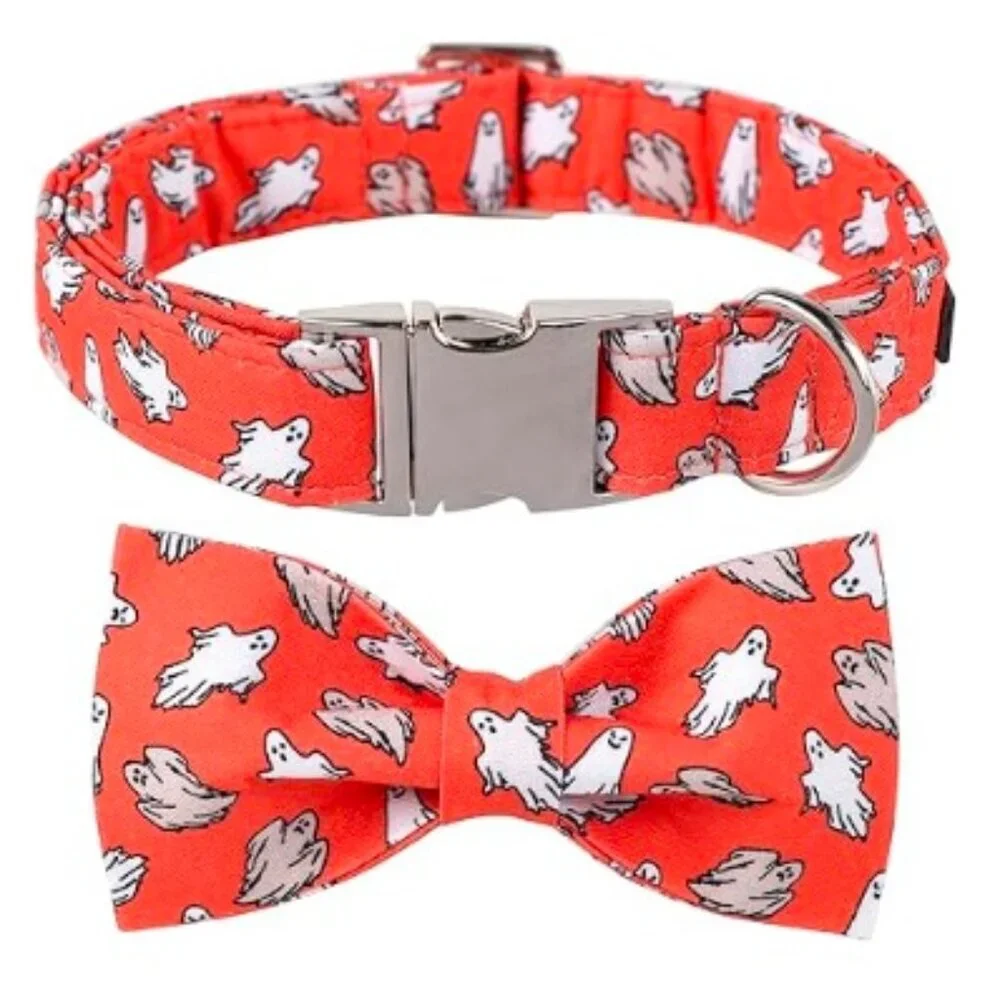 2 - Halloween/Fall Dogs Adjustable Comfortable Large Orange Ghost/Fall